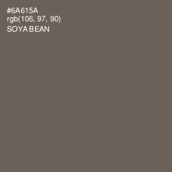 #6A615A - Soya Bean Color Image